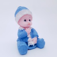 Figurina bebelus baietel cu calut