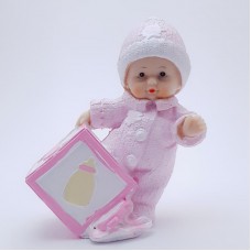 Figurina bebelus fetita cu cub