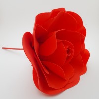 Floare spuma 20 cm - rosie