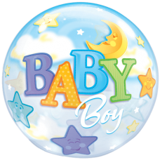 Balon folie Baby Boy Moon and Stars